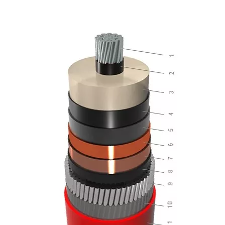 NA2XSR(AL)Y-1 jádro AL XLPE PVC s pancířem AWA